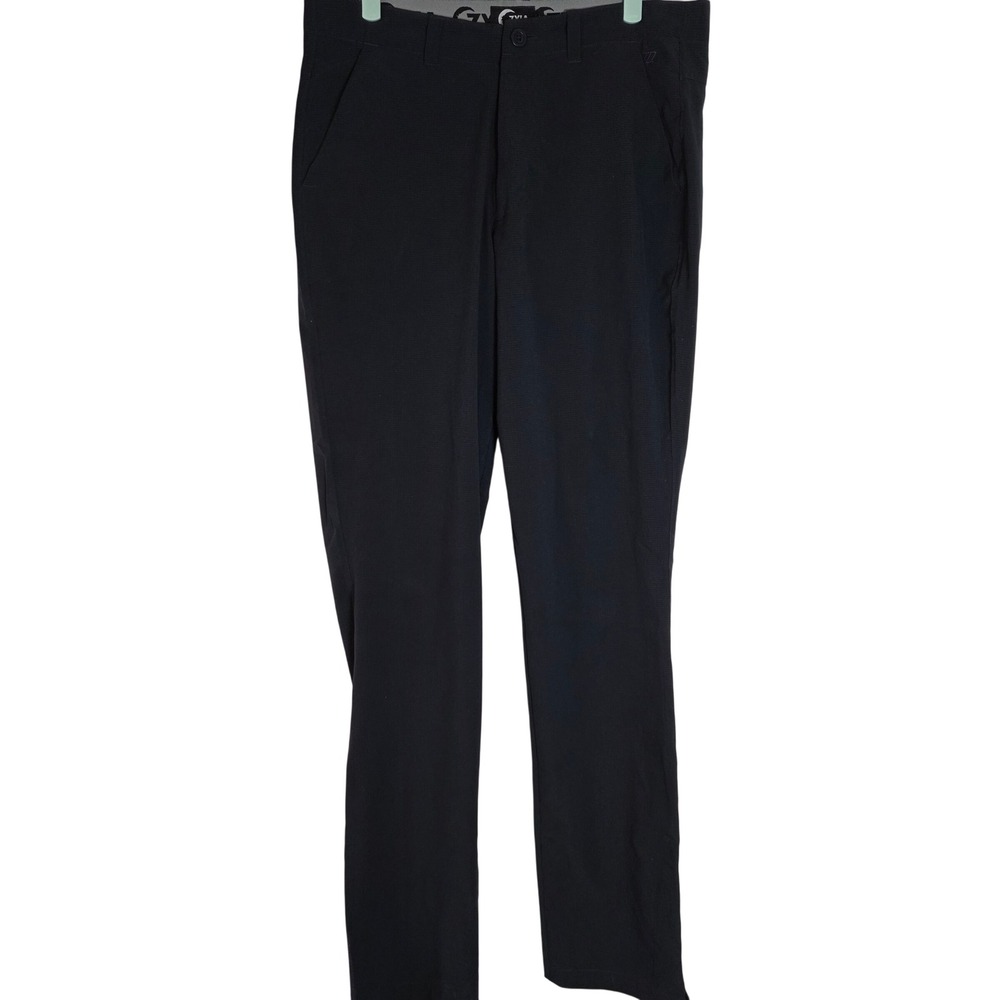 ZYIA Active Men's Golf Pants Size S 33x35 Black Performance Stretch NWOT
